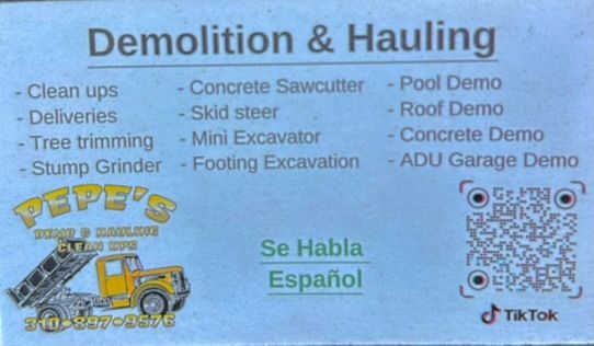 Pepe's Demolition & Hauling — photo
